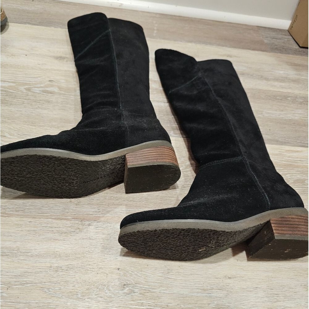 womans tall soft leather dark Academia Scholarly knee-high western classy grunge - Picture 5 of 15